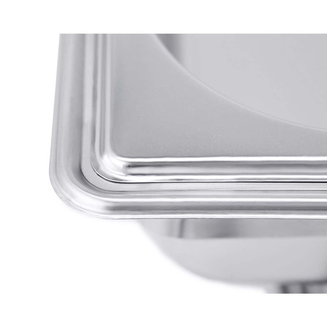 NNEAGS 4X Stainless Steel Chafing Double Tray Catering Dish Food Warmer