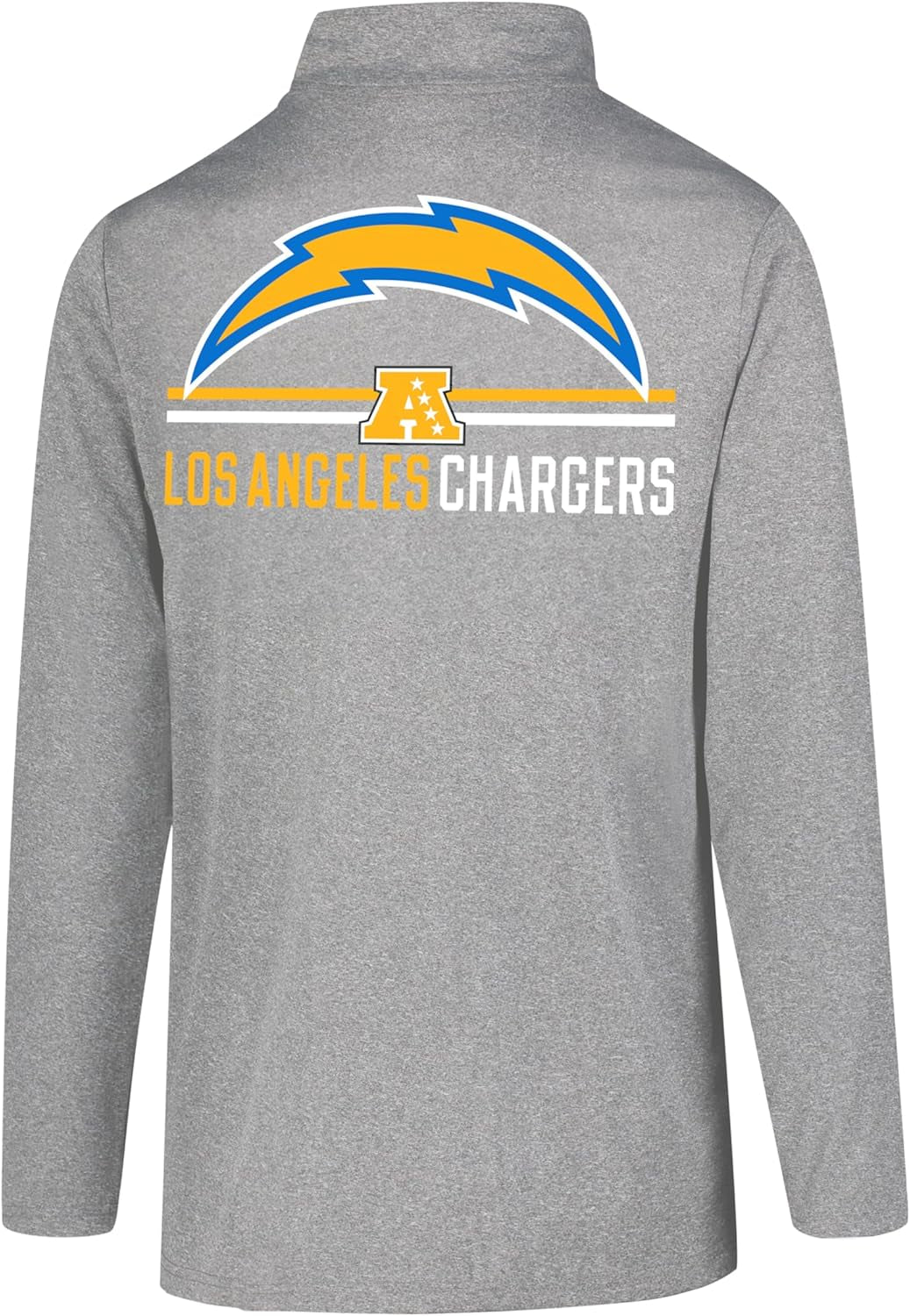 Men's NFL Official Super Soft Quarter Zip Long Sleeve T-Shirt by Ultra Game