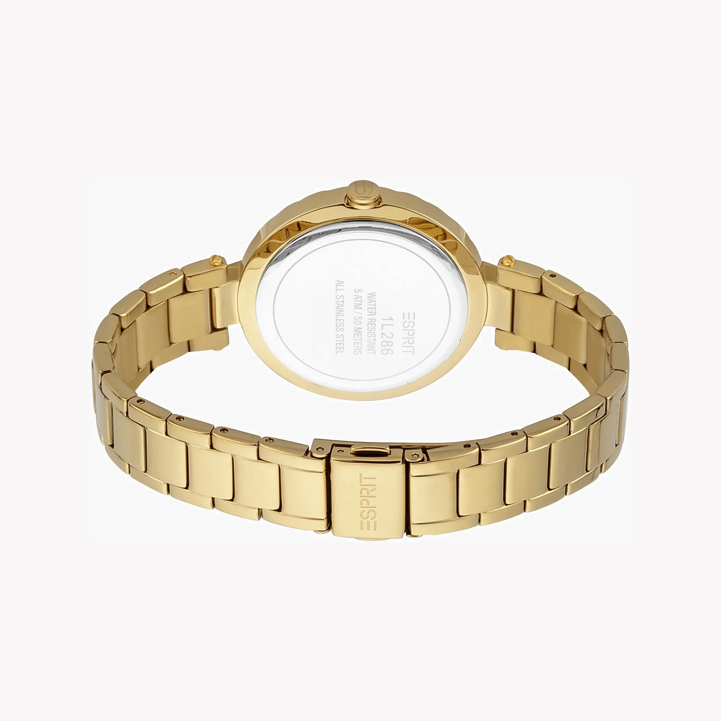 Esprit Women's Gold Stainless Steel Watch, Silver Dial | ES1L286M0065-2
