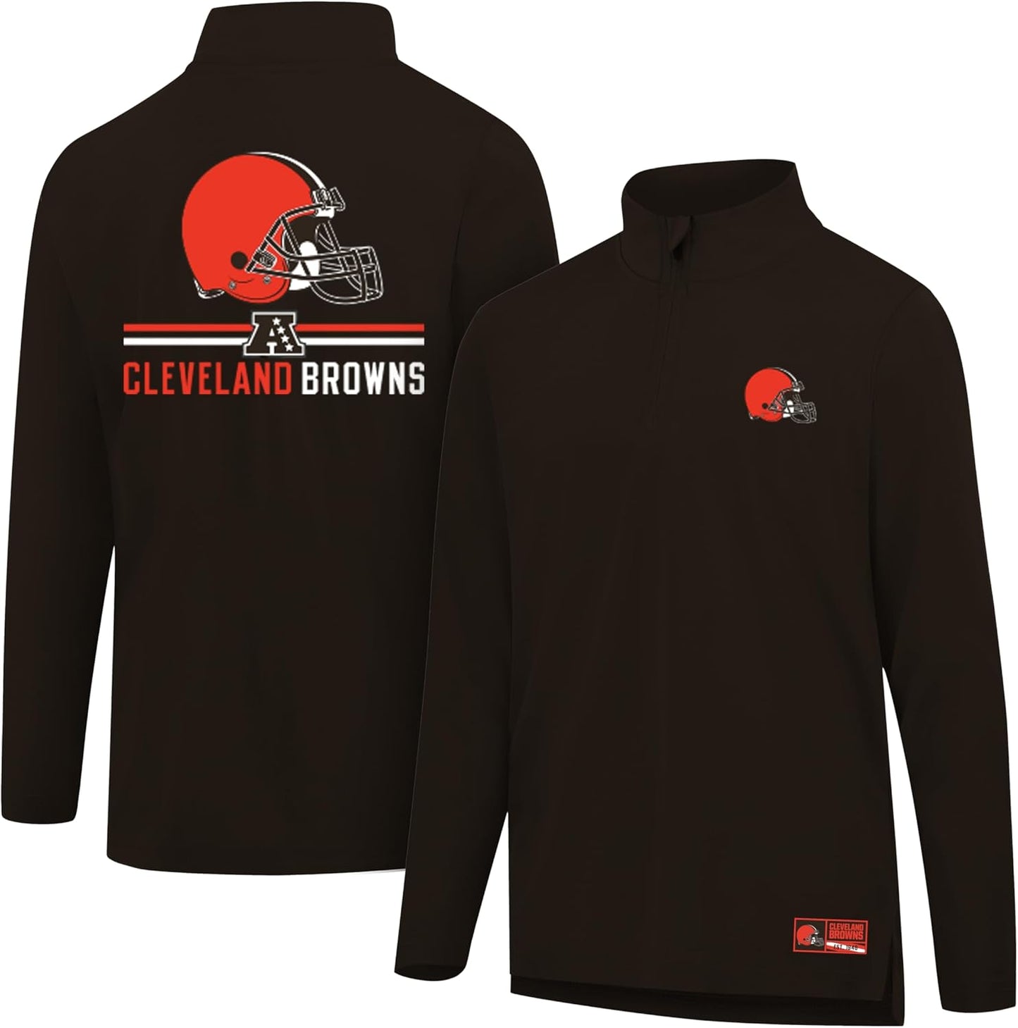 Men's NFL Official Super Soft Quarter Zip Long Sleeve T-Shirt by Ultra Game