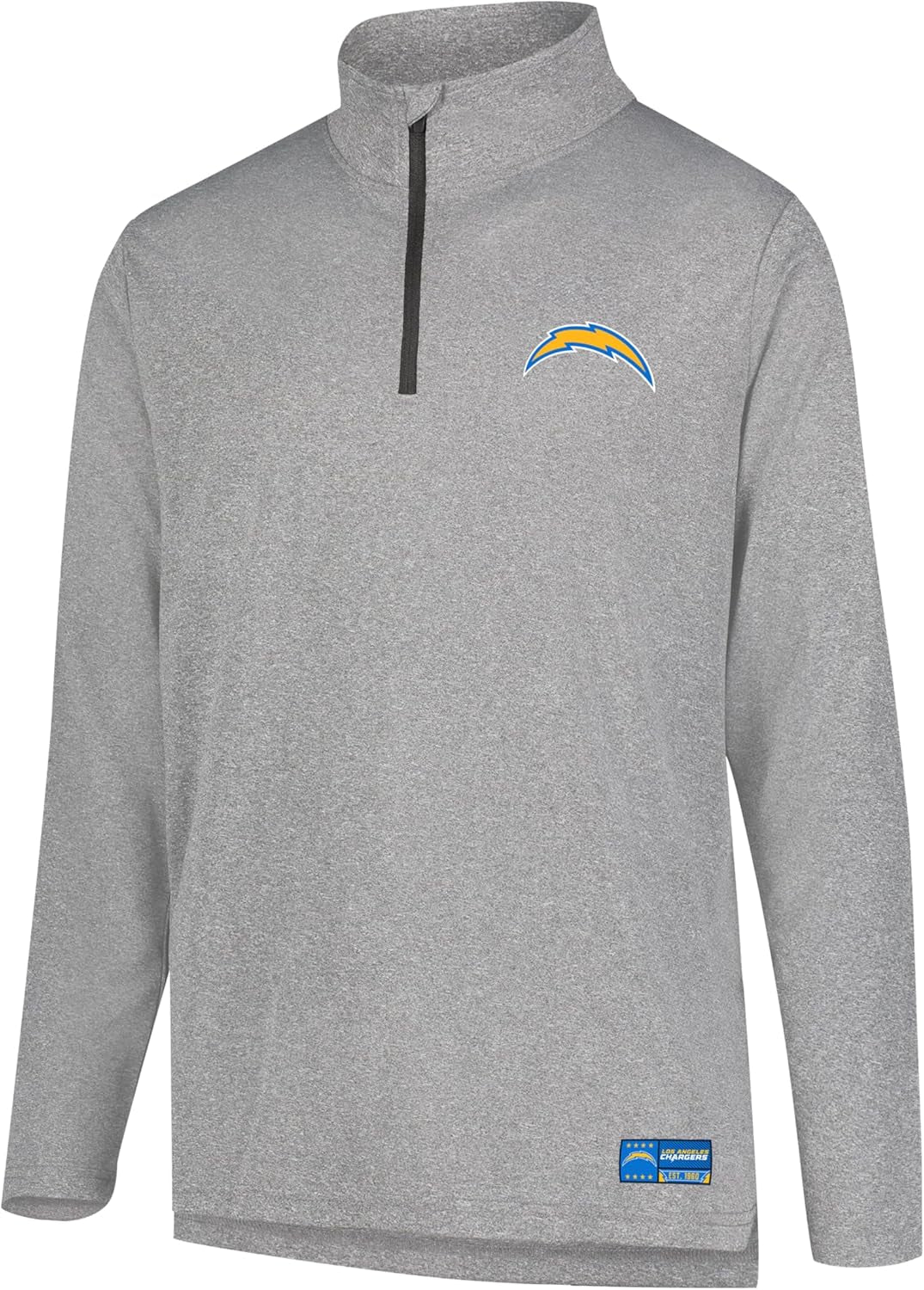 Men's NFL Official Super Soft Quarter Zip Long Sleeve T-Shirt by Ultra Game