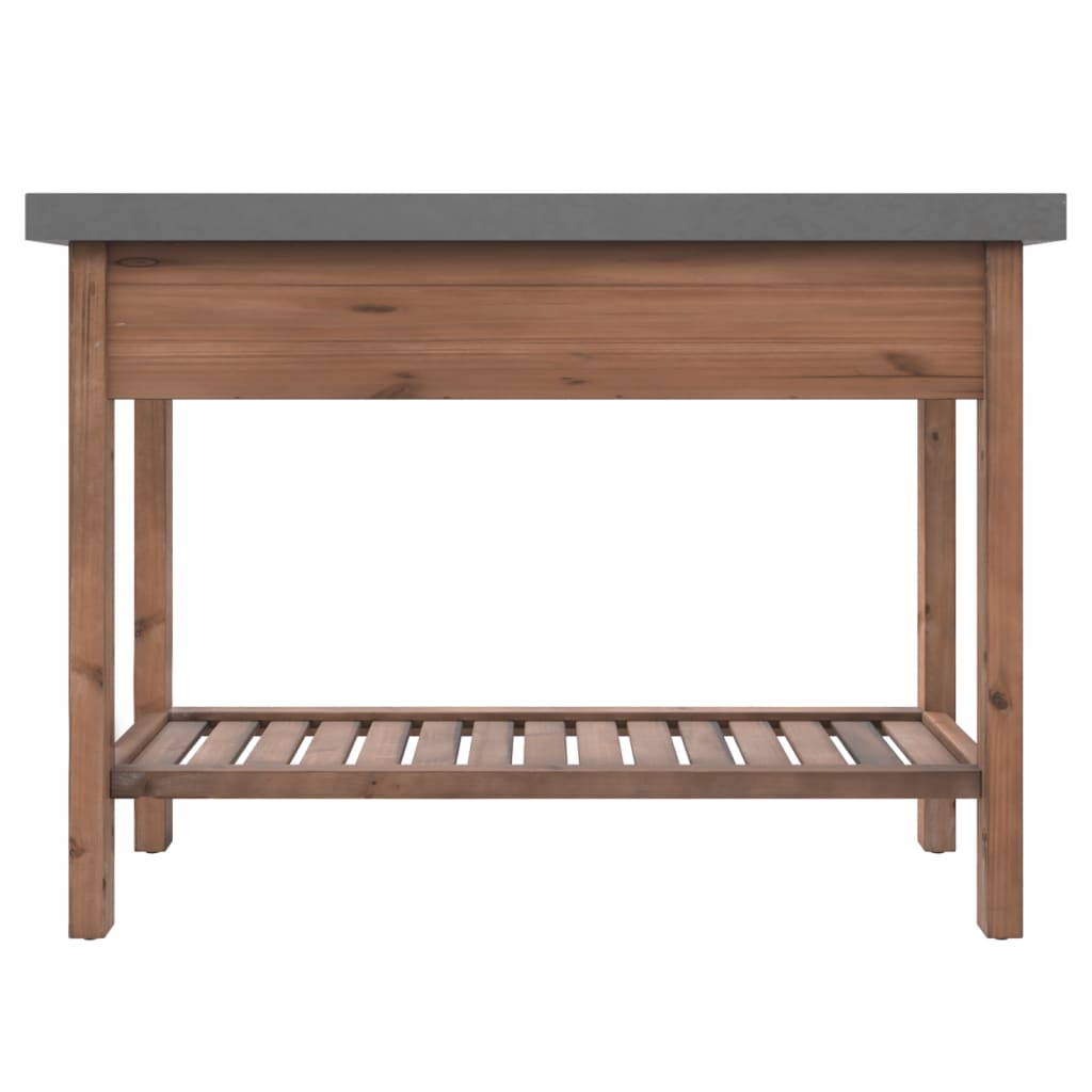 NNEVL Console Table 110x35x80 cm Solid Wood Fir