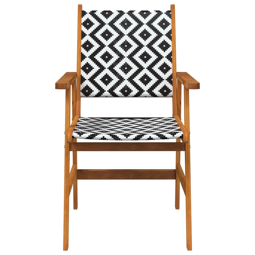 NNEVL Garden Chairs 6 pcs Solid Acacia Wood