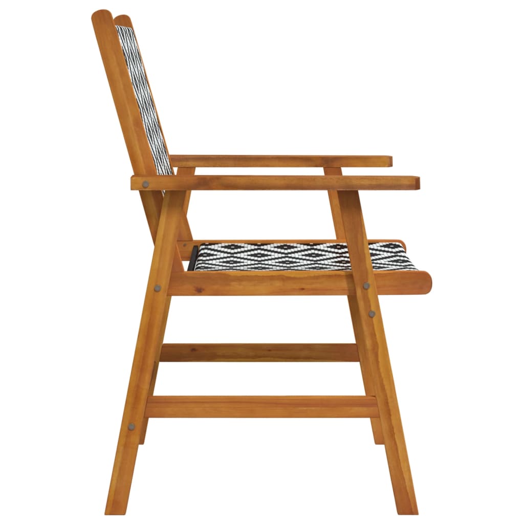 NNEVL Garden Chairs 6 pcs Solid Acacia Wood