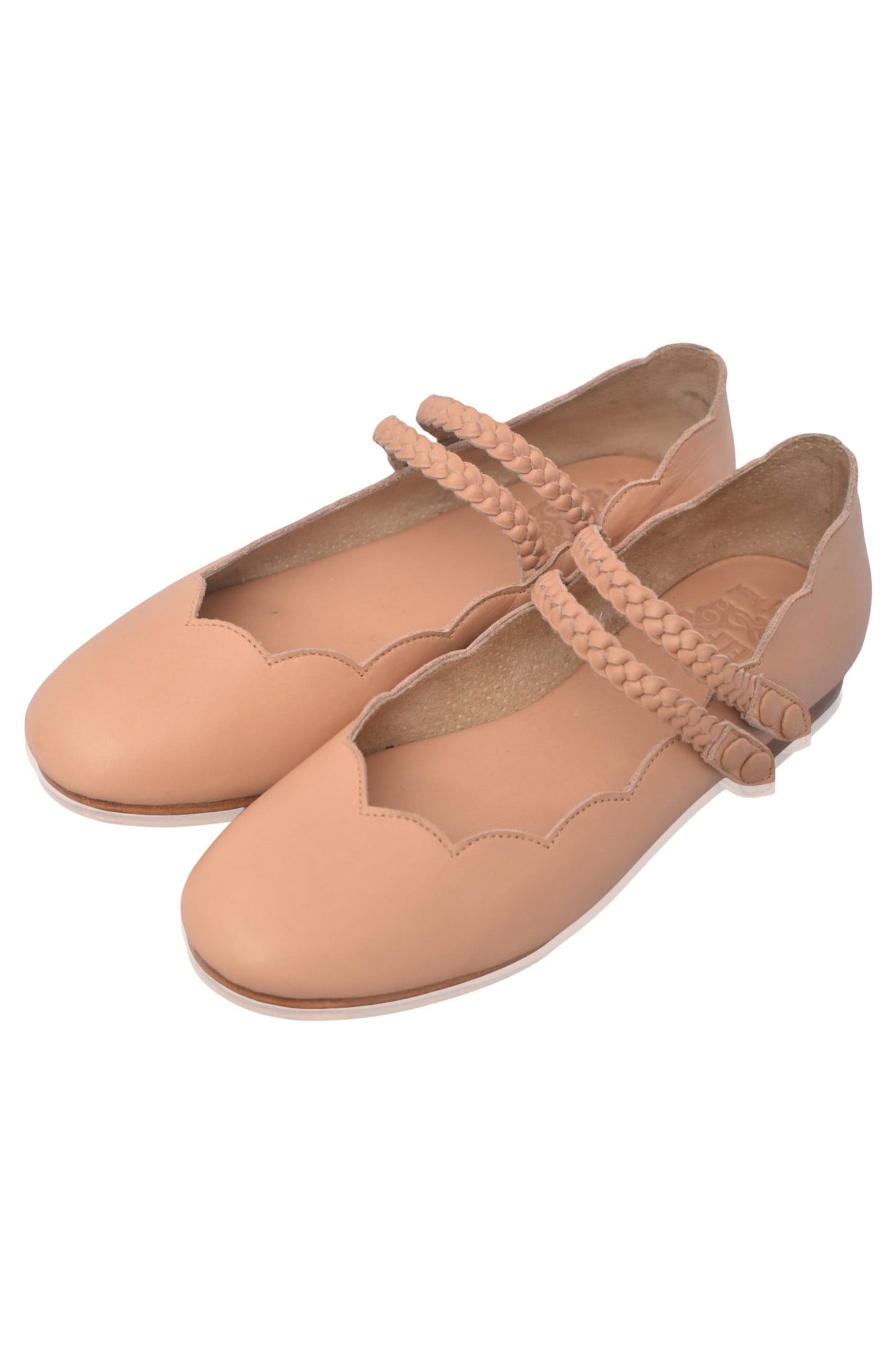 Prima Scalloped Ballet Flats