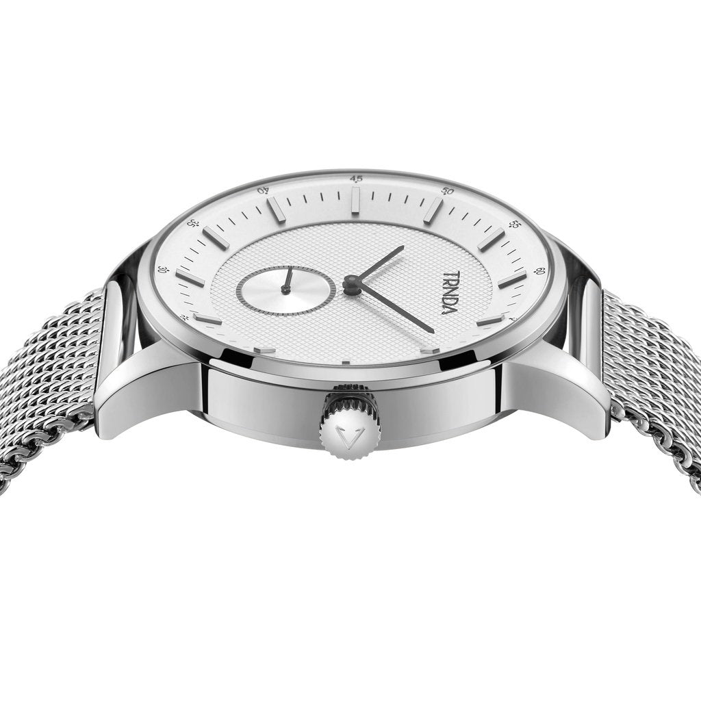 Trnda Men's Stainless Steel Watch, Seaweed Green Dial | Ts43mm