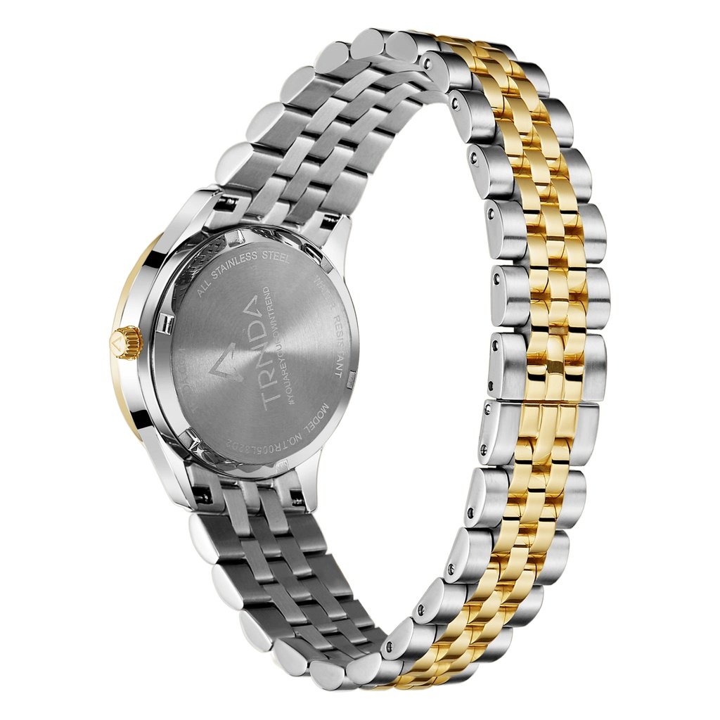 Trnda Women's Stainless Steel Watch, Gold Dial | Trnda-032ss-3