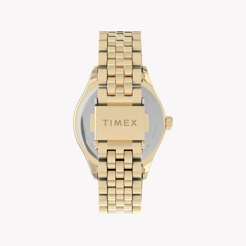 Timex Women's Gold Stainless Steel Watch, Round Dial | Tw2u53800-2