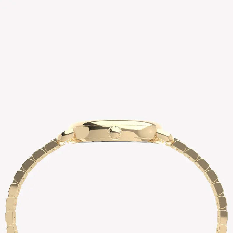 Timex Women's Gold Stainless Steel Watch, White Dial | Tw2u60600-1