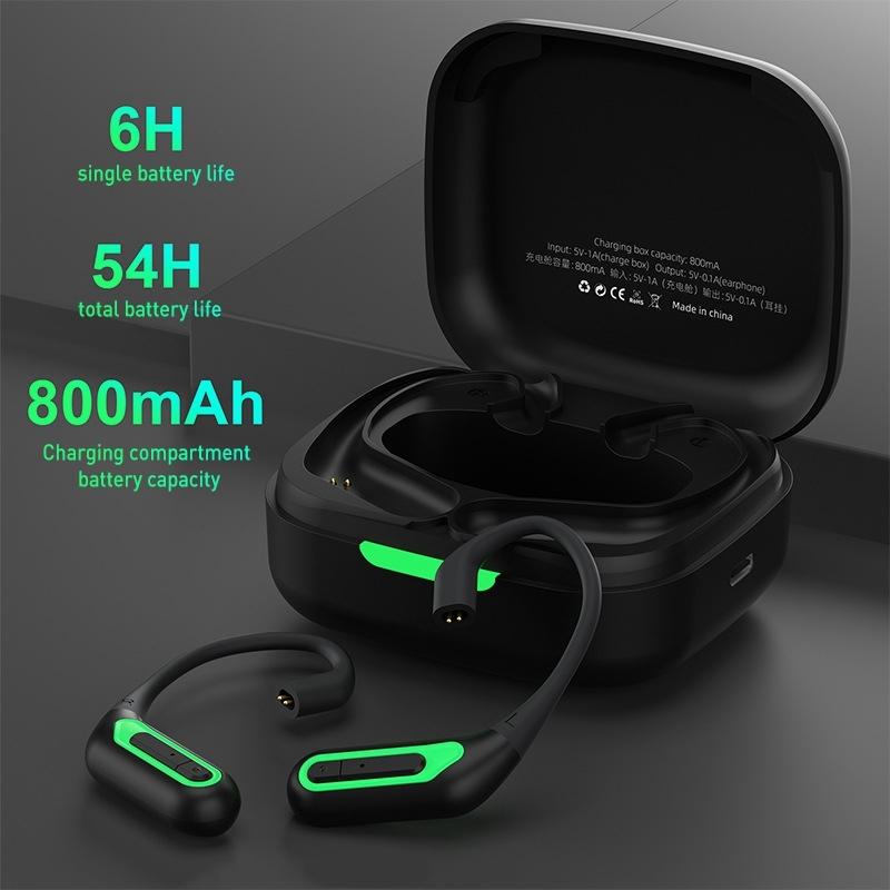 NNEDSZ Wireless Bluetooth Headset With Interface Adaptation - Black