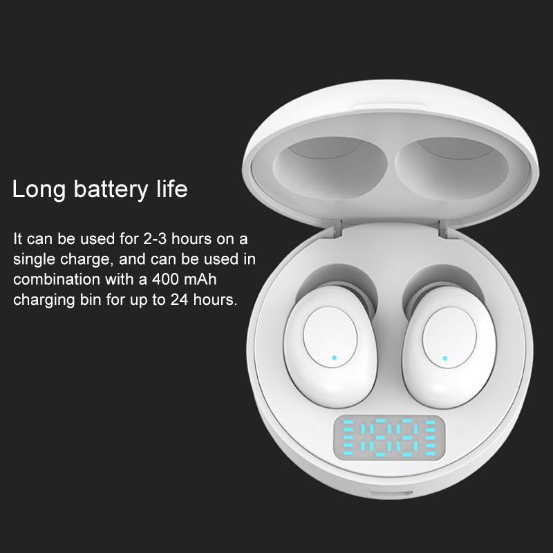 NNEDSZ Wireless Earphones With Led Charging Box - J1 Tws - Black