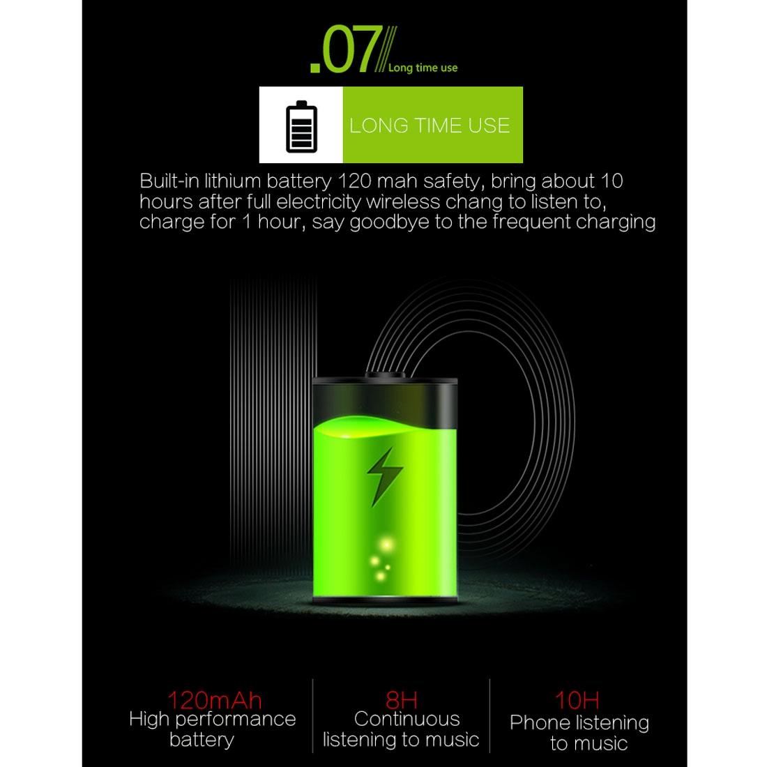 NNEDSZ Wireless Bluetooth In-Ear Headset With Magnetic Switch & Indicator Light - Red