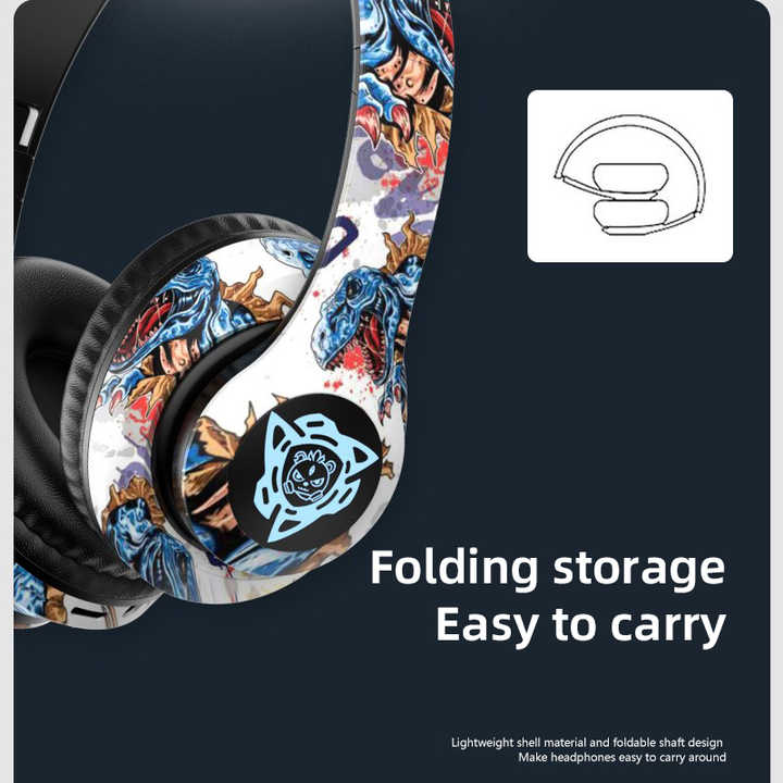 NNEDSZ Wireless Bluetooth Headphones - Stylish Over-Ear Design with Long Battery Life, Hi-Fi Sound, and Universal Compatibility (colour B)