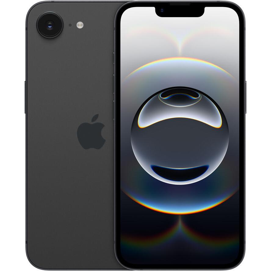Apple iPhone 16e 8/128GB 5G Dual SIM Okostelefon - Fekete (MD1Q4ZD/A)