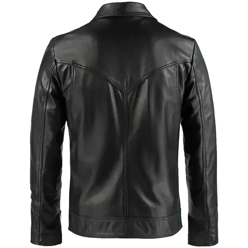 Men’s Drifter Black Leather Fashion Jacket