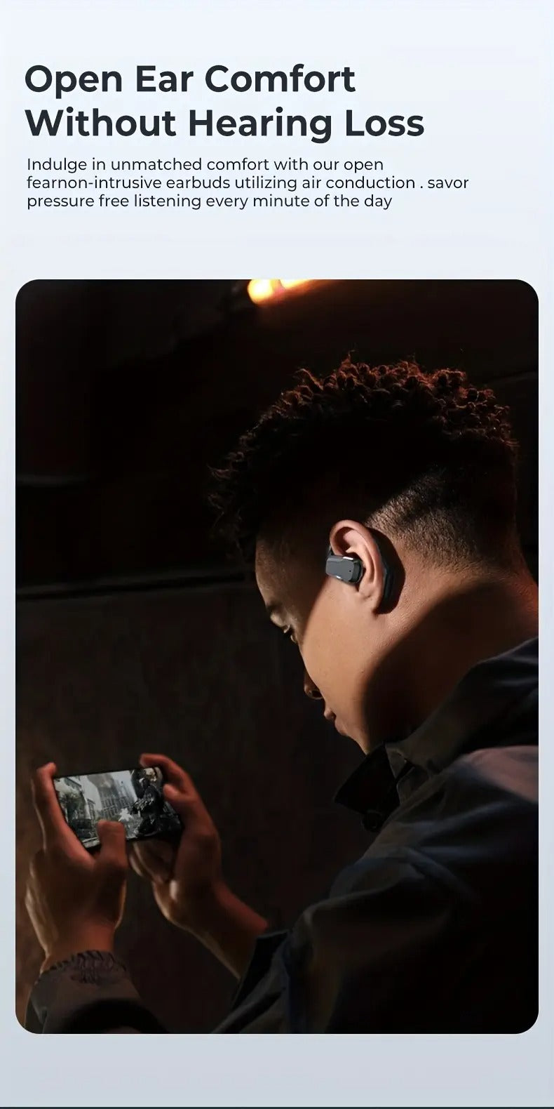 NNETM 3-in-1 AI Translator Wireless Earbuds with Mic