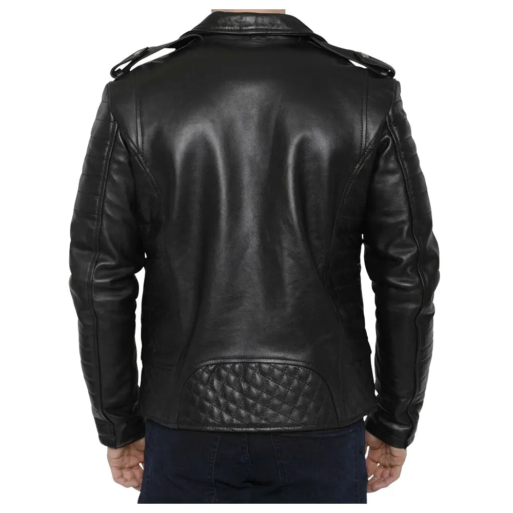 Men's Motorcycle Fashion Leather Jacket