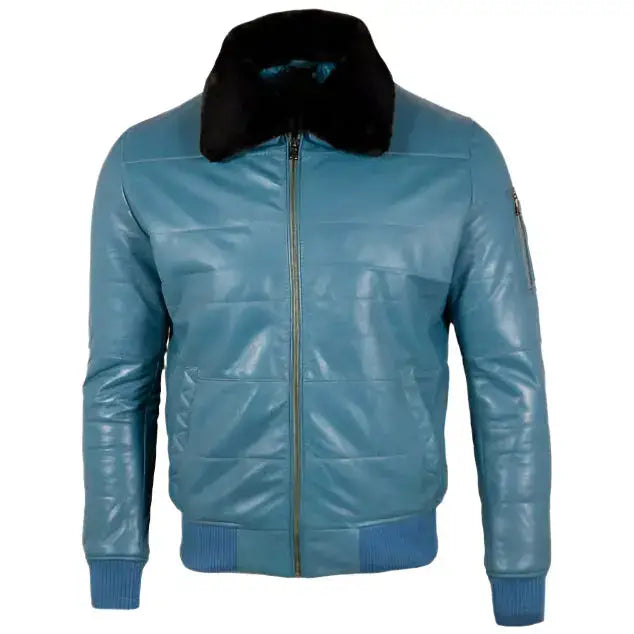 Men’s Real Leather Pilot Aviator Fashion Jacket