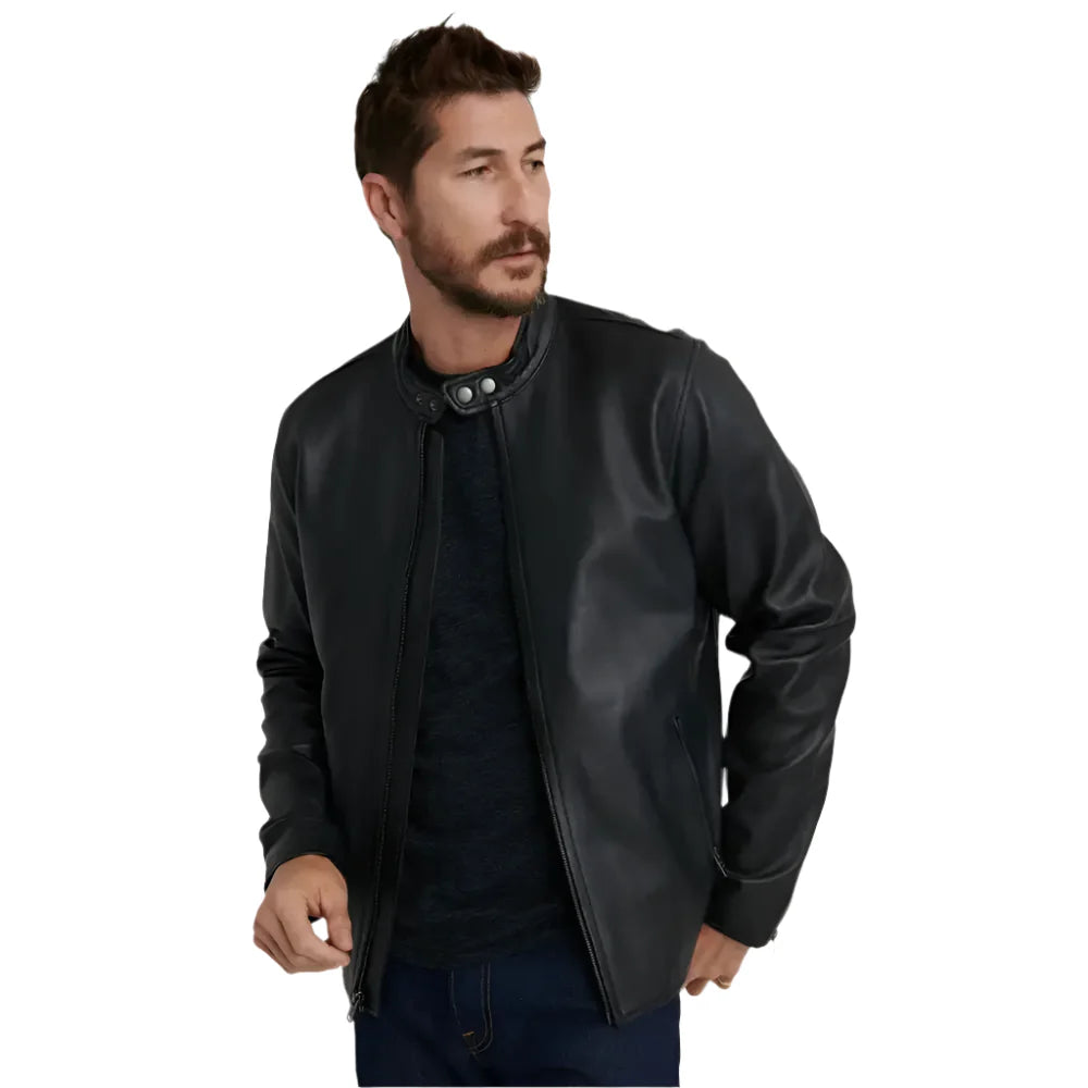 Mens Black Leather Jacket