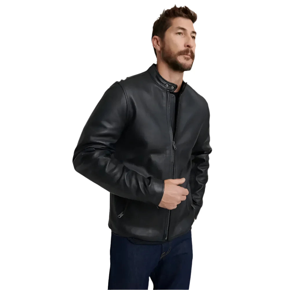 Mens Black Leather Jacket