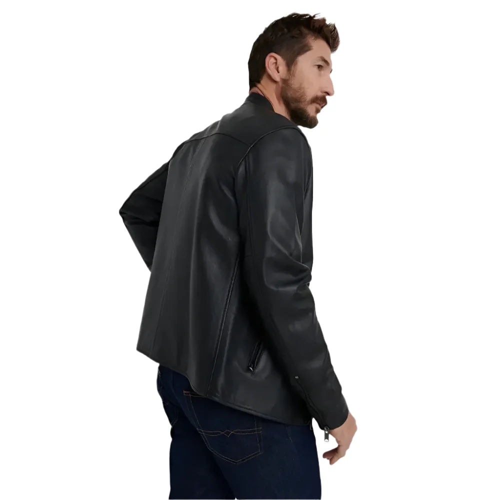 Mens Black Leather Jacket