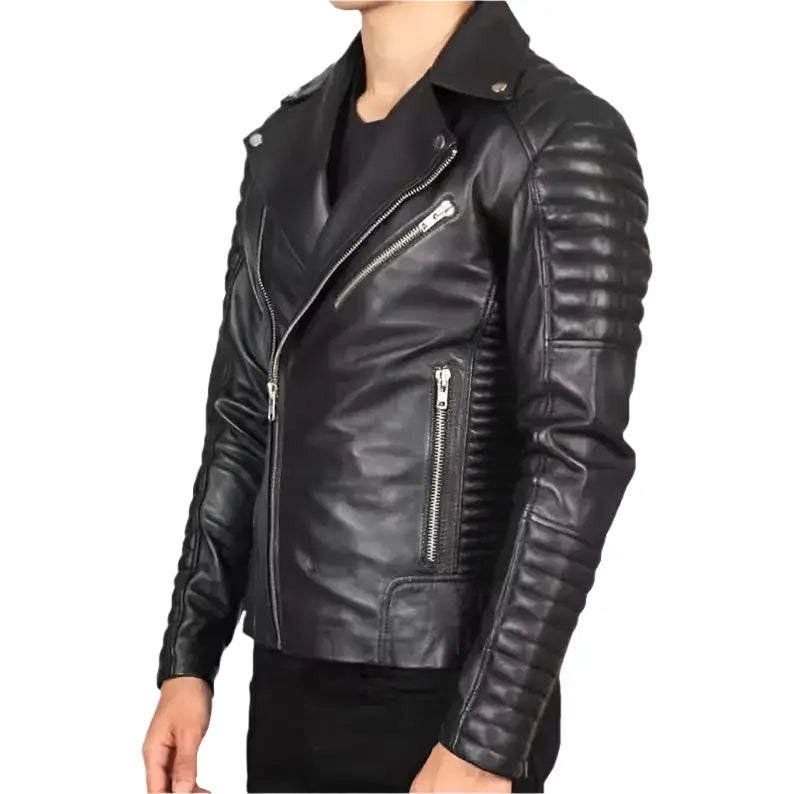 Mens Black Leather Jacket