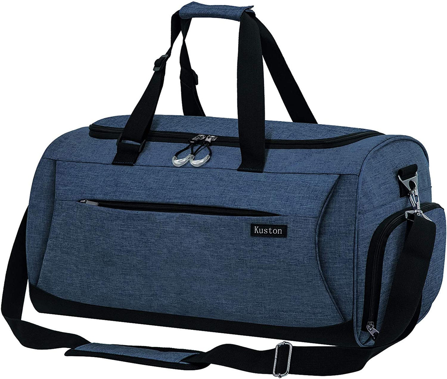 Kuston Sports Gym Duffel Bag with Shoe Compartment and Wet Pocket - Ideal for Men and Women for Overnight Use