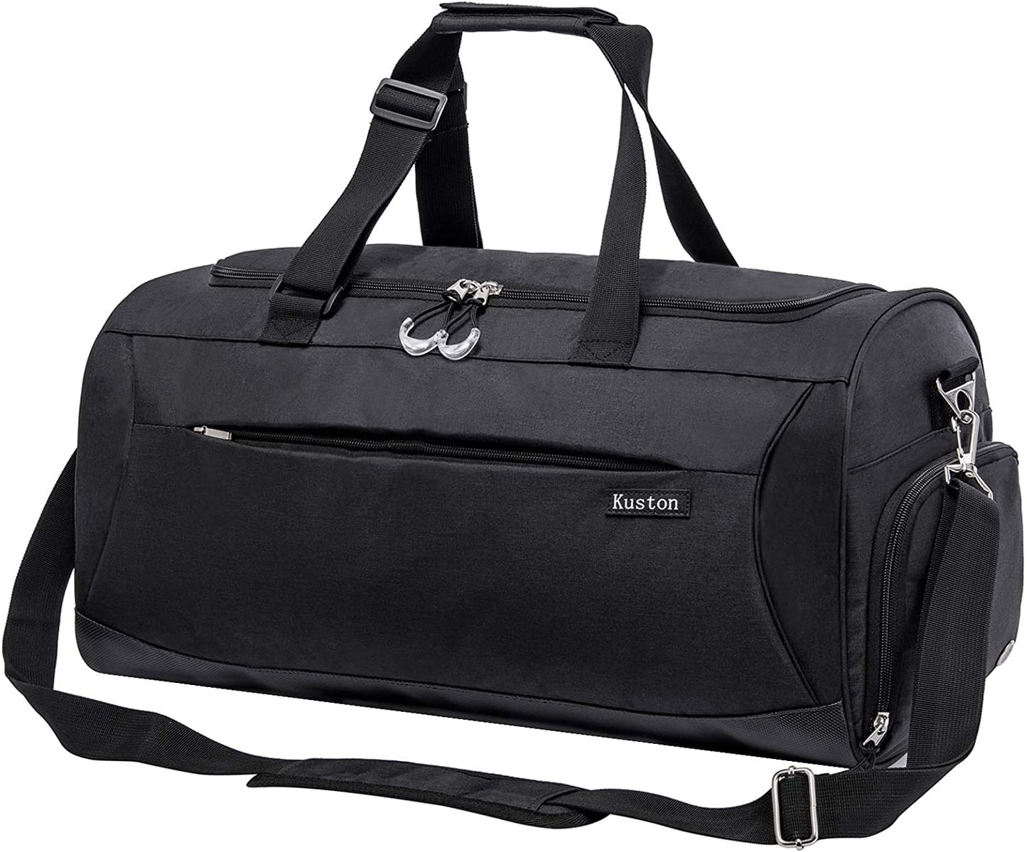 Kuston Sports Gym Duffel Bag with Shoe Compartment and Wet Pocket - Ideal for Men and Women for Overnight Use
