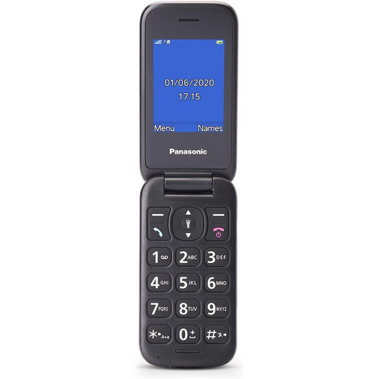 Мобилен телефон, Panasonic KX-TU400EXR, една SIM карта, 1 GB RAM, червен, идеален за възрастни хора (KX-TU400EXR)