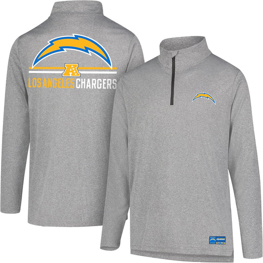 Men's NFL Official Super Soft Quarter Zip Long Sleeve T-Shirt by Ultra Game