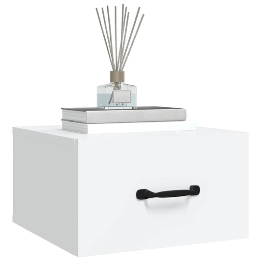 NNEVL Wall-mounted Bedside Cabinets 2 pcs White 35x35x20 cm