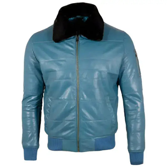 Men’s Real Leather Pilot Aviator Fashion Jacket