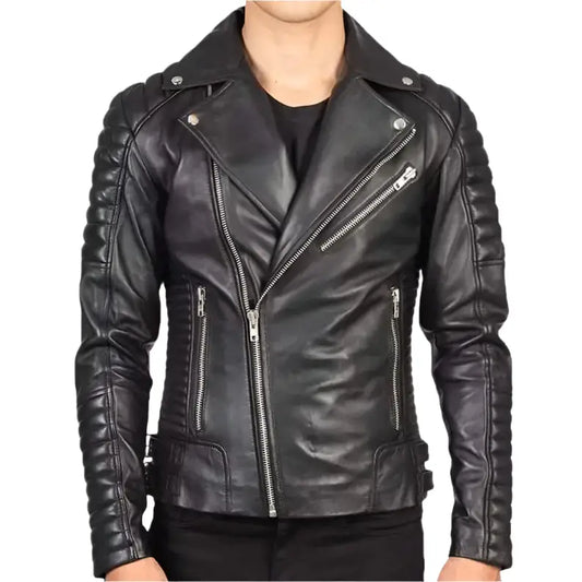 Mens Black Leather Jacket